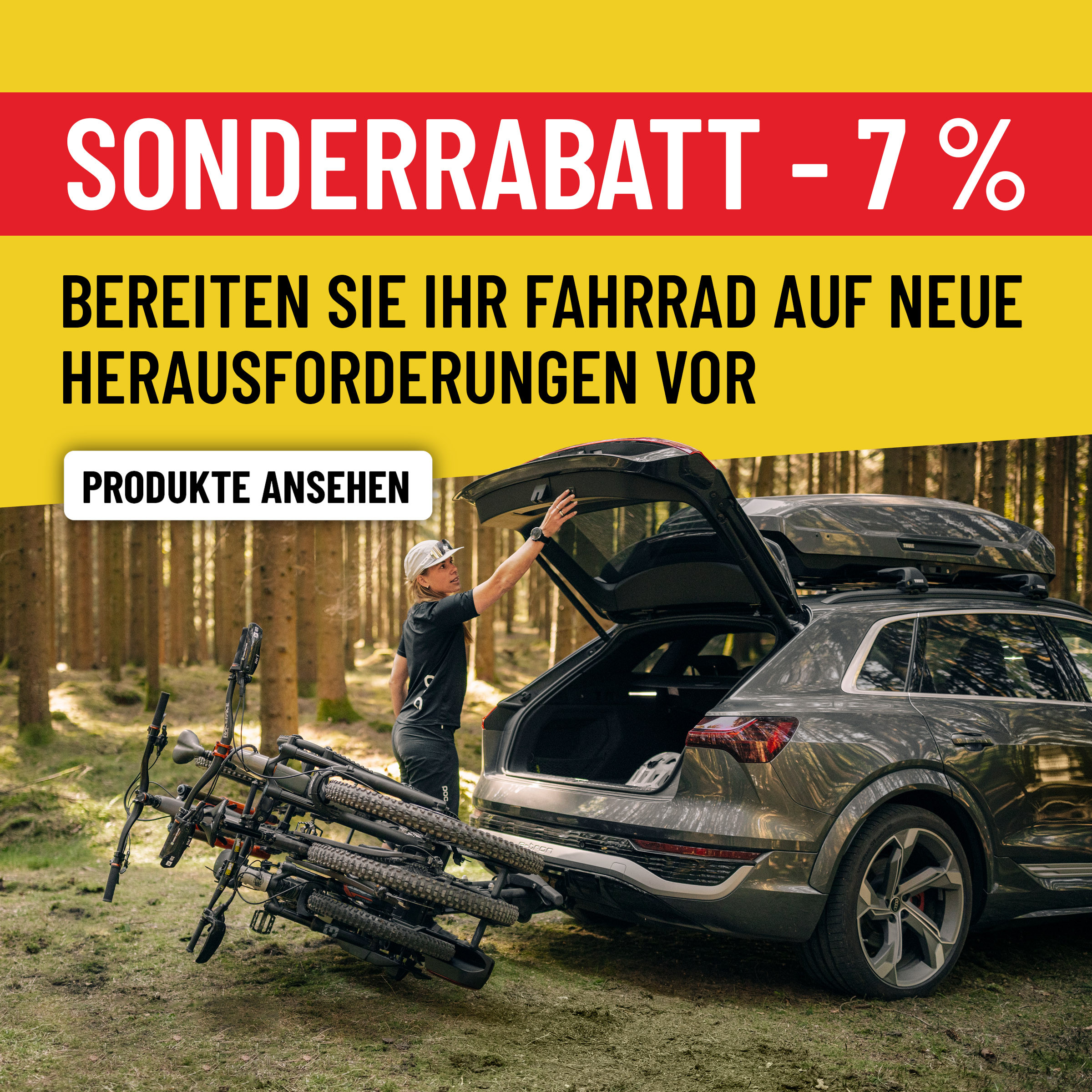 Sonderangebot. 7 % Rabatt auf Fahrradständer